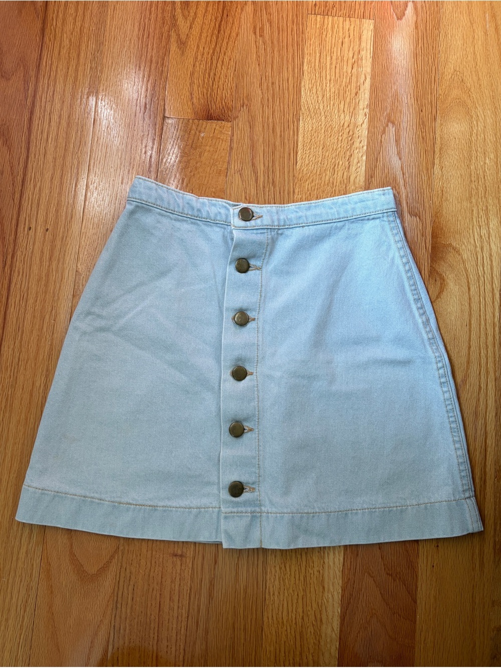 American Apparel Mini Denim Skirt